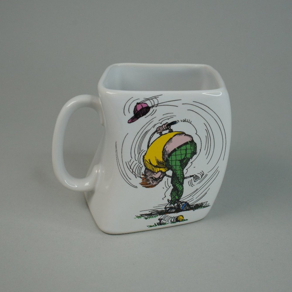 Vintage 90s Funny Golf Gift Mug
